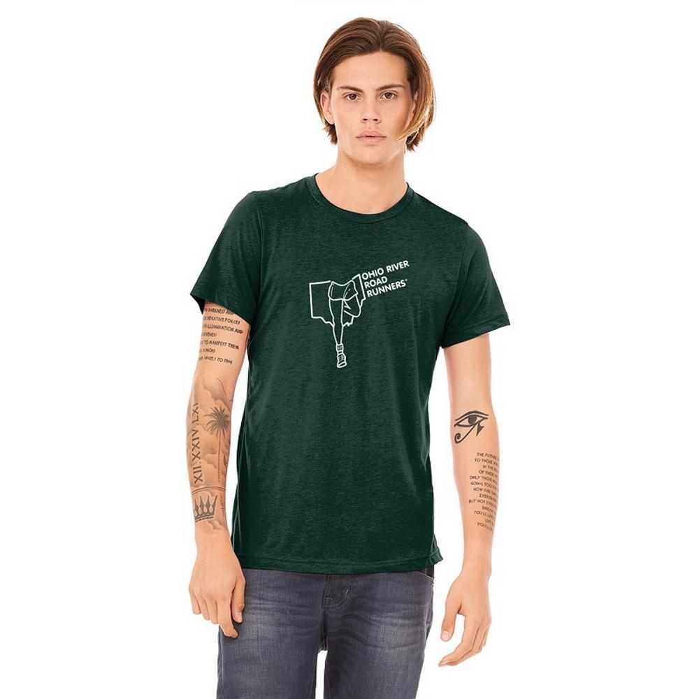 Camiseta de manga corta tri-mezcla ORRRC para hombre