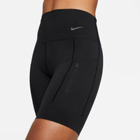 Shorts ciclistas Nike Go de cintura alta de 20 cm para mujer