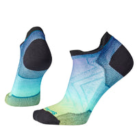 Women's Smartwool Run Zero Cushion Ombre Print Low Ankle Socks