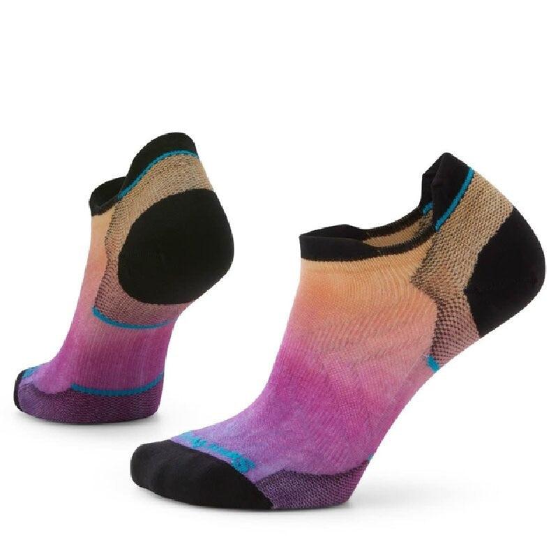 Women's Smartwool Run Zero Cushion Ombre Print Low Ankle Socks