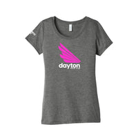 Camiseta de manga corta DTC Tri-Blend para mujer