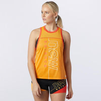Camiseta de tirantes estampada Fast Flight de New Balance para mujer