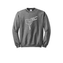 Sudadera con cuello redondo de mezcla pesada ORRRC