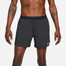 Men's Nike Dri-FIT Stride 5" Brief-Lined Running Shorts - Black/Black / S - image 1