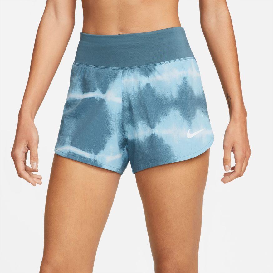 Pantalones cortos de running Nike Dri-FIT Eclipse de tiro medio con estampado para mujer