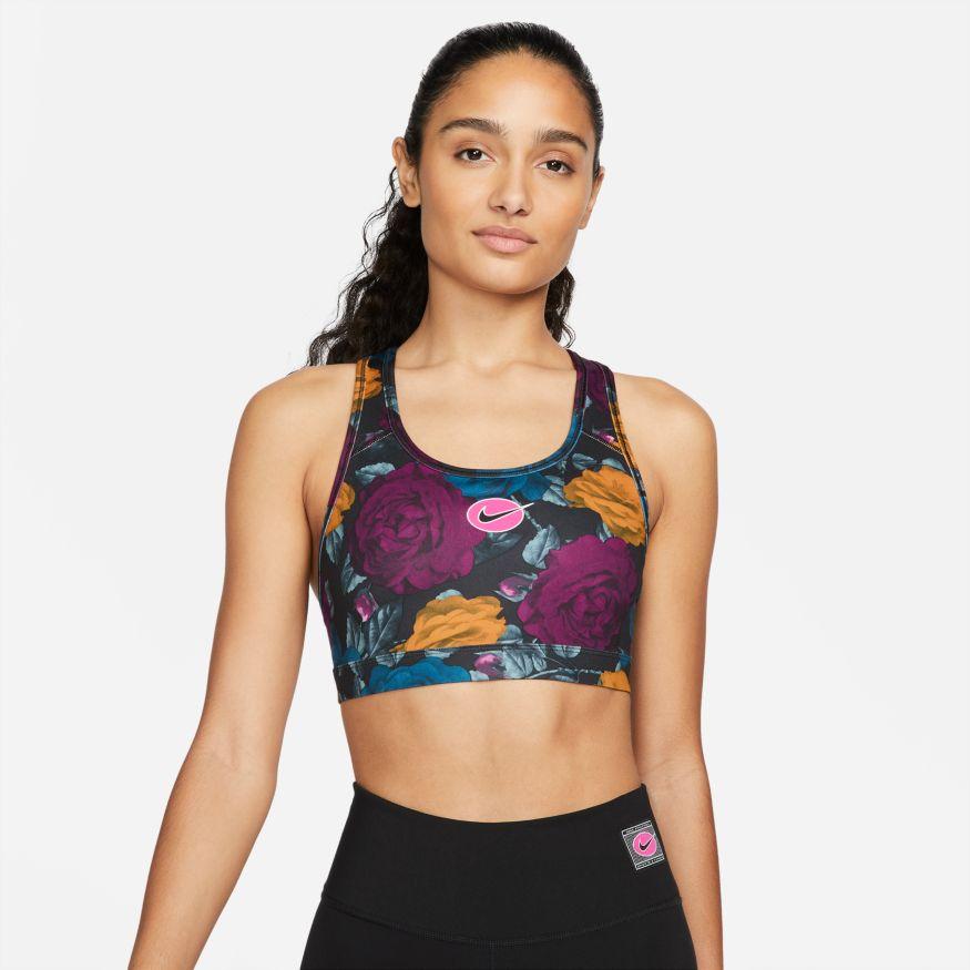 Sujetador deportivo con tiras Nike Swoosh Icon Clash para mujer