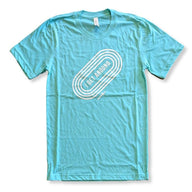 Camiseta unisex de manga corta de mezcla triple "I Get Around the Track"