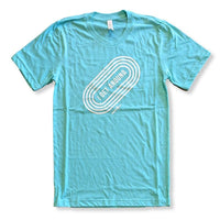 Camiseta unisex de manga corta de mezcla triple "I Get Around the Track"