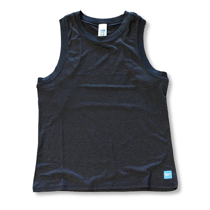 Camiseta de tirantes de rendimiento con cuello alto para mujer Runners Plus