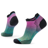 Women's Smartwool Run Zero Cushion Ombre Print Low Ankle Socks