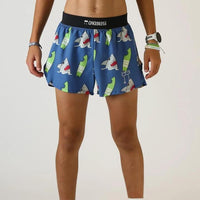 Pantalones cortos de running ChicknLegs de 4" con abertura para hombre