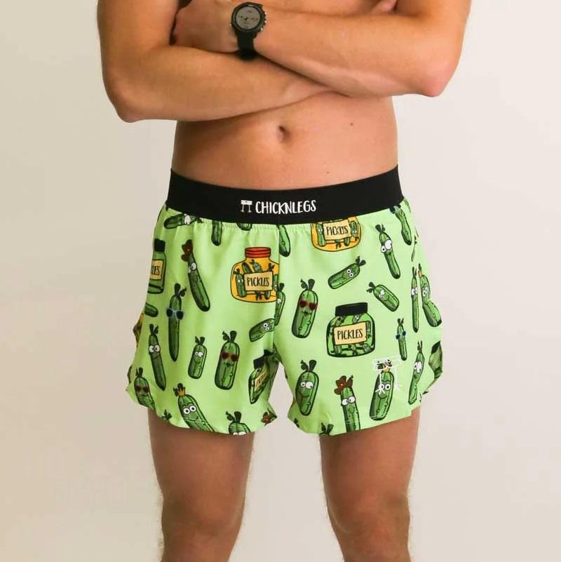 Pantalones cortos de running ChicknLegs de 4" con abertura para hombre