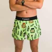 Pantalones cortos de running ChicknLegs de 4" con abertura para hombre