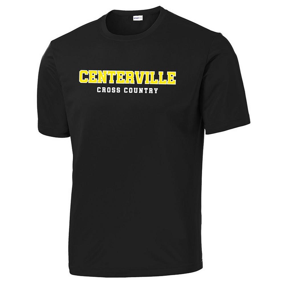 Malla de manga corta para competición de XC de Centerville para hombre