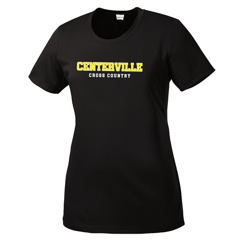 Malla de manga corta para competición de XC de Centerville para mujer