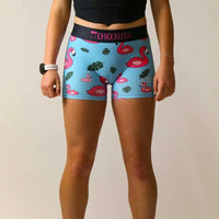 Pantalones cortos de compresión ChicknLegs de 3" para mujer