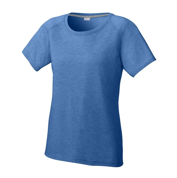 Women's Sport-Tek PosiCharge Tri-Blend Wicking Scoop Neck Raglan Tee