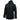 Black jacket with a hood on a white background