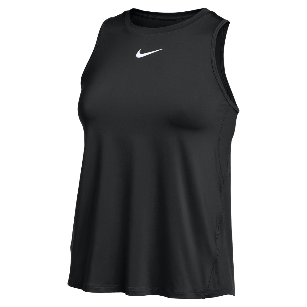 Black tank top with Nike logo on a white background