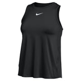 Black tank top with Nike logo on a white background