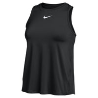 Black tank top with Nike logo on a white background