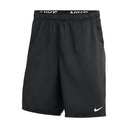 Black Nike shorts on a white background
