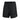 Black shorts with a Nike logo on a white background