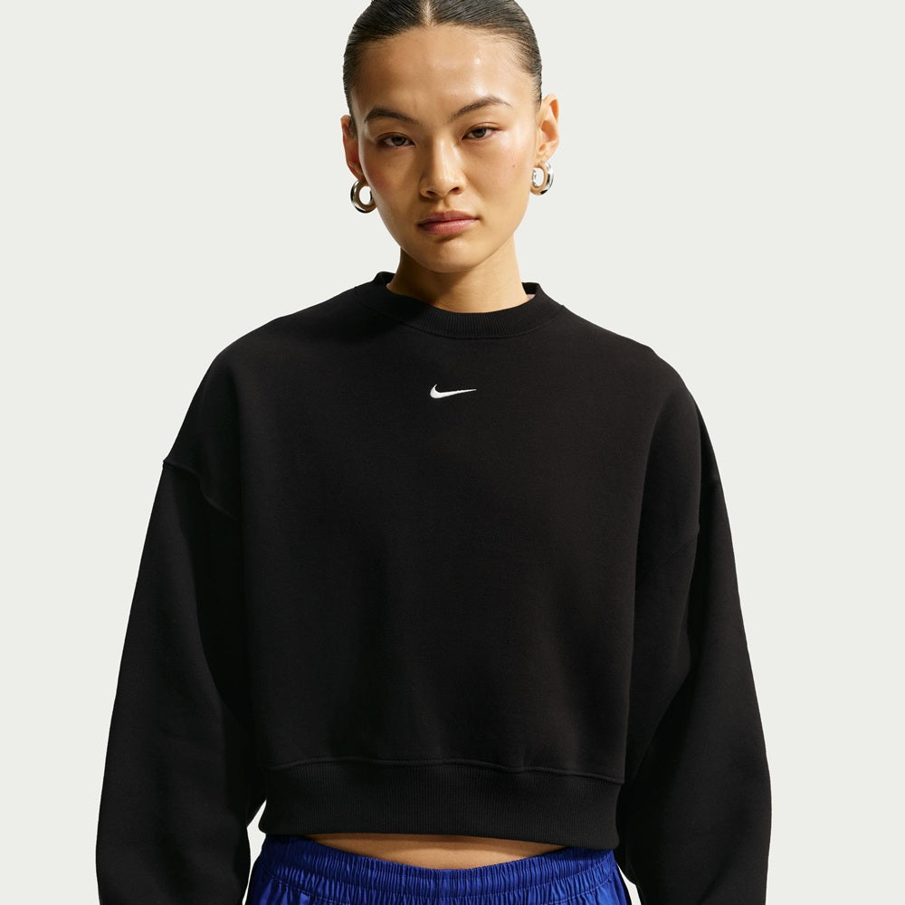 Women's Nike Studio Fleece Oversized Cropped Crew
