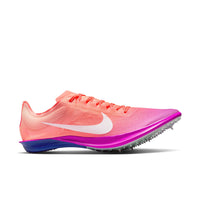 Brightly colored running shoe with Nike logo on a white background
