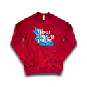 Unisex Bella+Canvas Find Your Happy Pace Sponge Fleece Raglan Sweatshirt