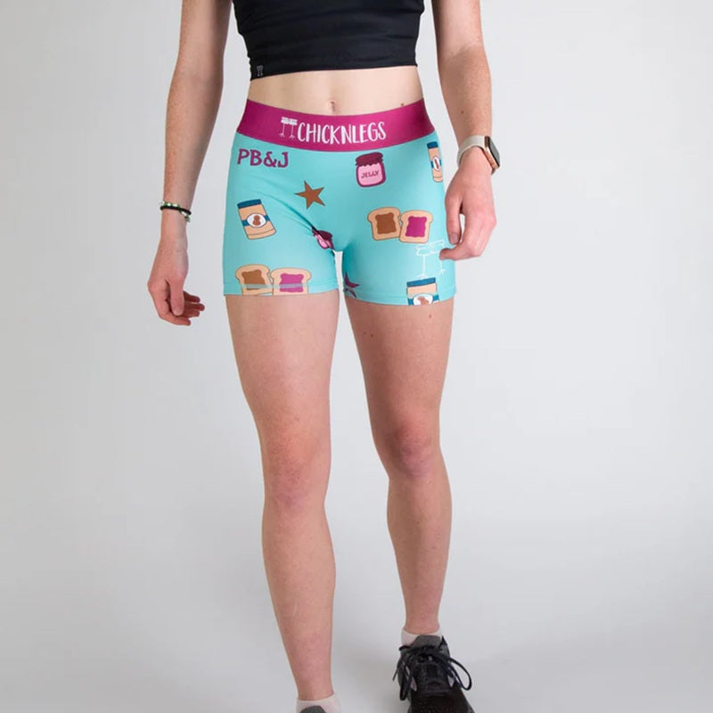 Pantalones cortos de compresión ChicknLegs de 3" para mujer