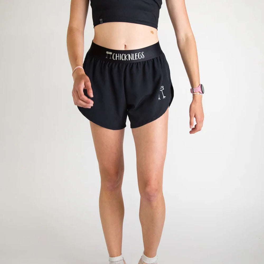 Pantalones cortos con abertura de 4" ChicknLegs para mujer