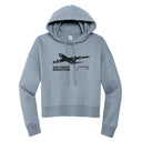 Gray hoodie with Air Force Marathon graphic on a white background