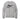 Gray sweatshirt with black airplane graphic and text on a white background