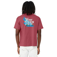 Unisex 6oz Heavyweight Find Your Happy Pace Tee
