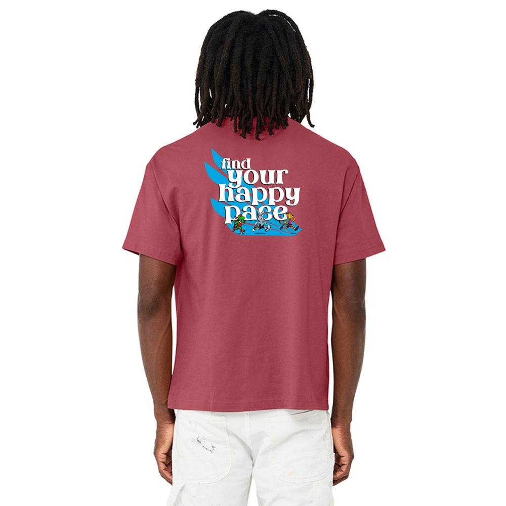 Unisex 6oz Heavyweight Find Your Happy Pace Tee