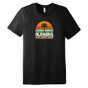 Camiseta de manga corta triblend "Correr es mi hora feliz"