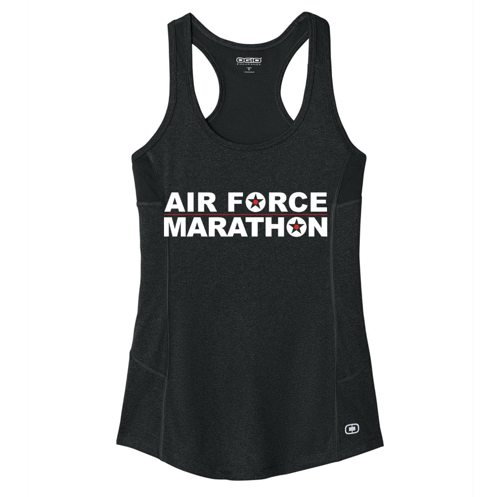 Women's Racerback Pulse Tank Air Force Marathon – Runners Plus