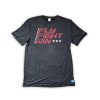 Men's Runners Plus Performance Tech Short Sleeve Air Force Marathon Fly Fight Win