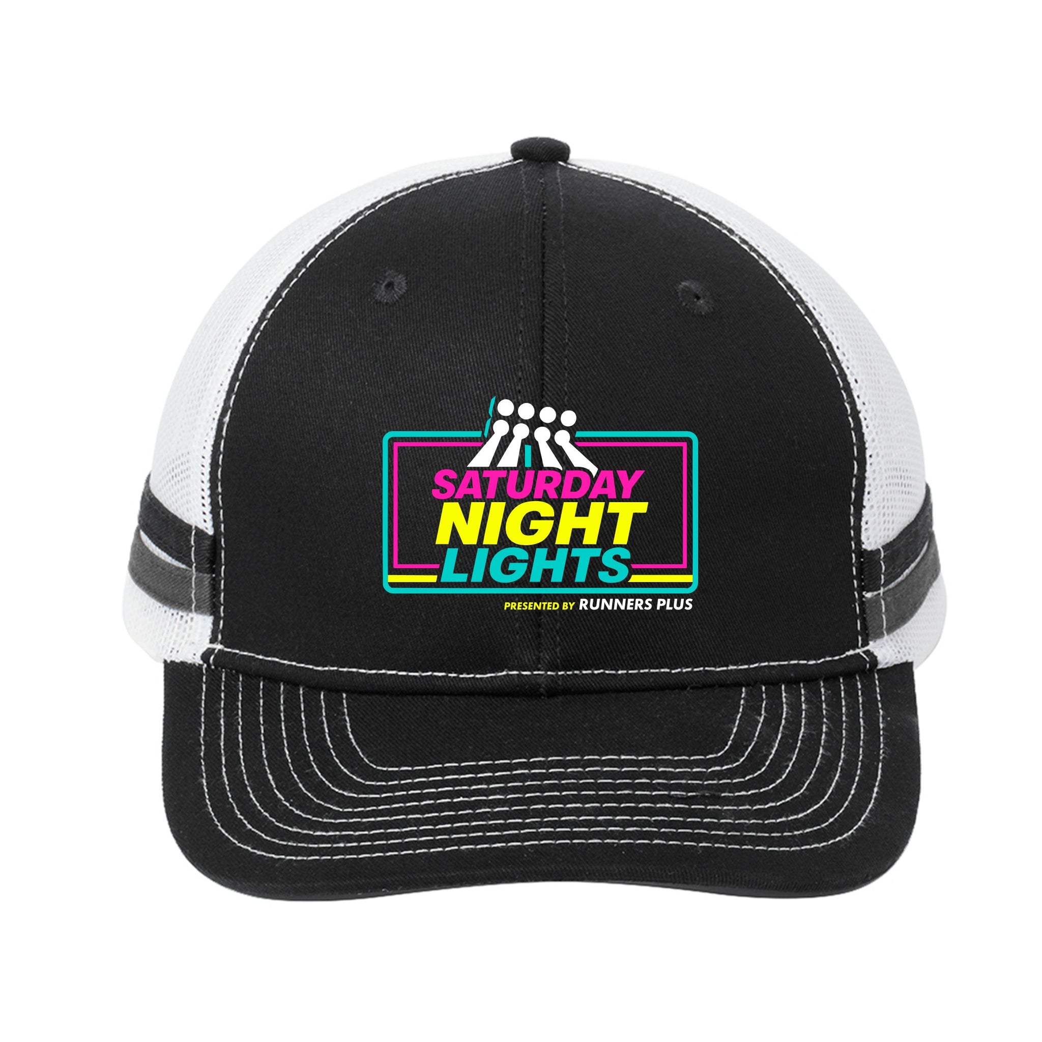 SNL 2025 Two-Stripe Snapback Trucker Cap