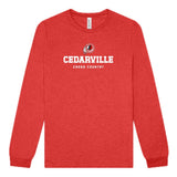 Unisex Cedarville XC Triblend Long Sleeve Tee