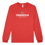 Unisex Cedarville XC Triblend Long Sleeve Tee
