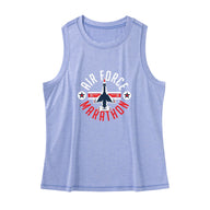 Women's Runners Plus LuxDry High Neck Tank Air Force Marathon Thunderbird