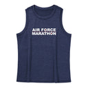 Camiseta de tirantes de cuello alto LuxDry para mujer, talla grande, para maratón Air Force