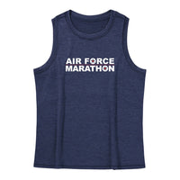 Camiseta de tirantes de cuello alto LuxDry para mujer, talla grande, para maratón Air Force