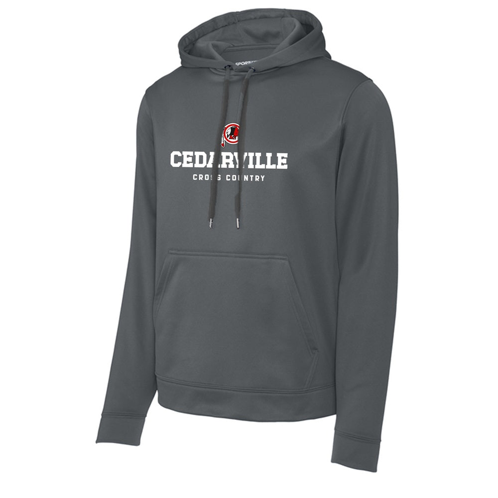 Unisex Cedarville XC Sport-Wick Fleece Hooded Pullover