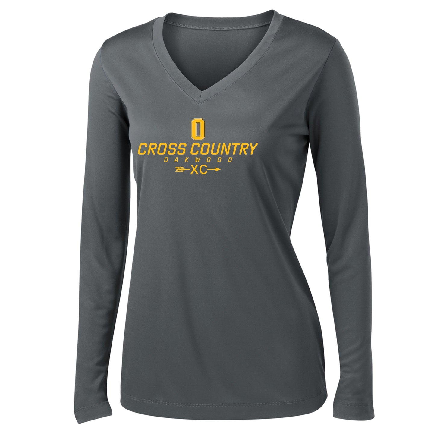 Camiseta técnica de manga larga con cuello en V Oakwood XC Competitor para mujer