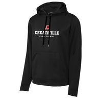 Unisex Cedarville XC Sport-Wick Fleece Hooded Pullover