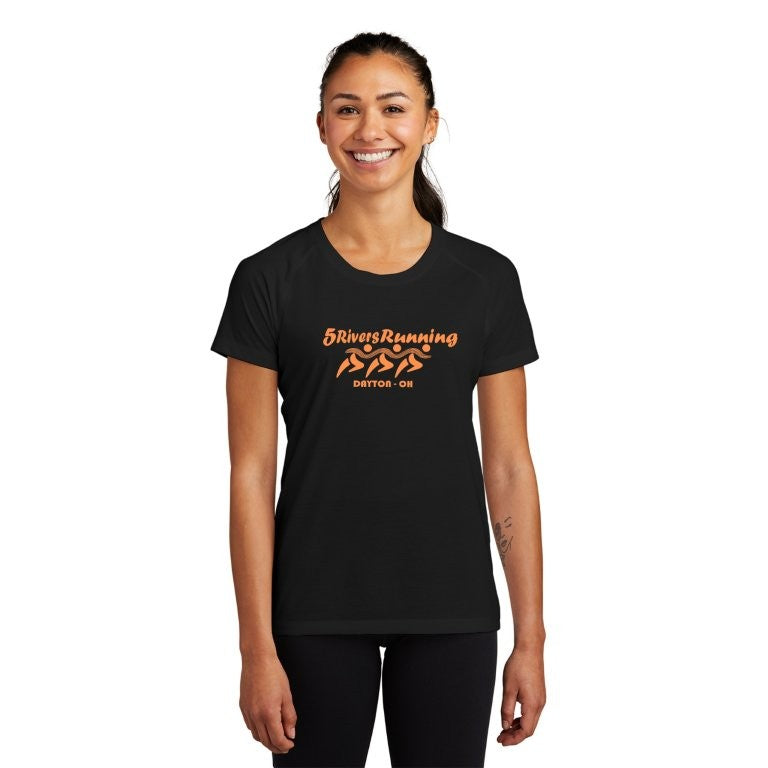 Women's 5 Rivers Tri-Blend Wicking Scoop Neck Raglan Tee