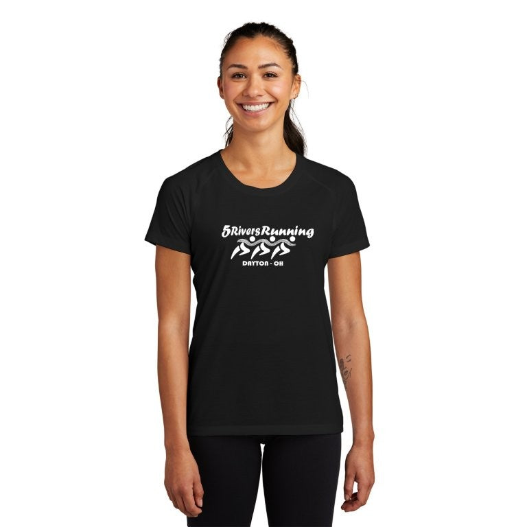Women's 5 Rivers Tri-Blend Wicking Scoop Neck Raglan Tee